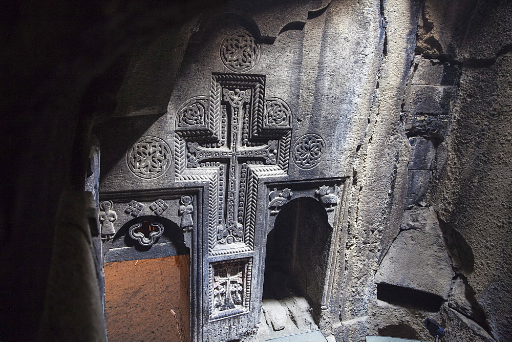 Geghard Monastery, UNESCO World Heritage Site, Geghard, Yerevan, Armenia, Central Asia, Asia 