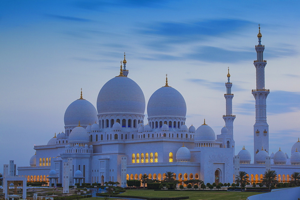 Sheikh Zayed Grand Mosque, Abu Dhabi, United Arab Emirates, Middle East