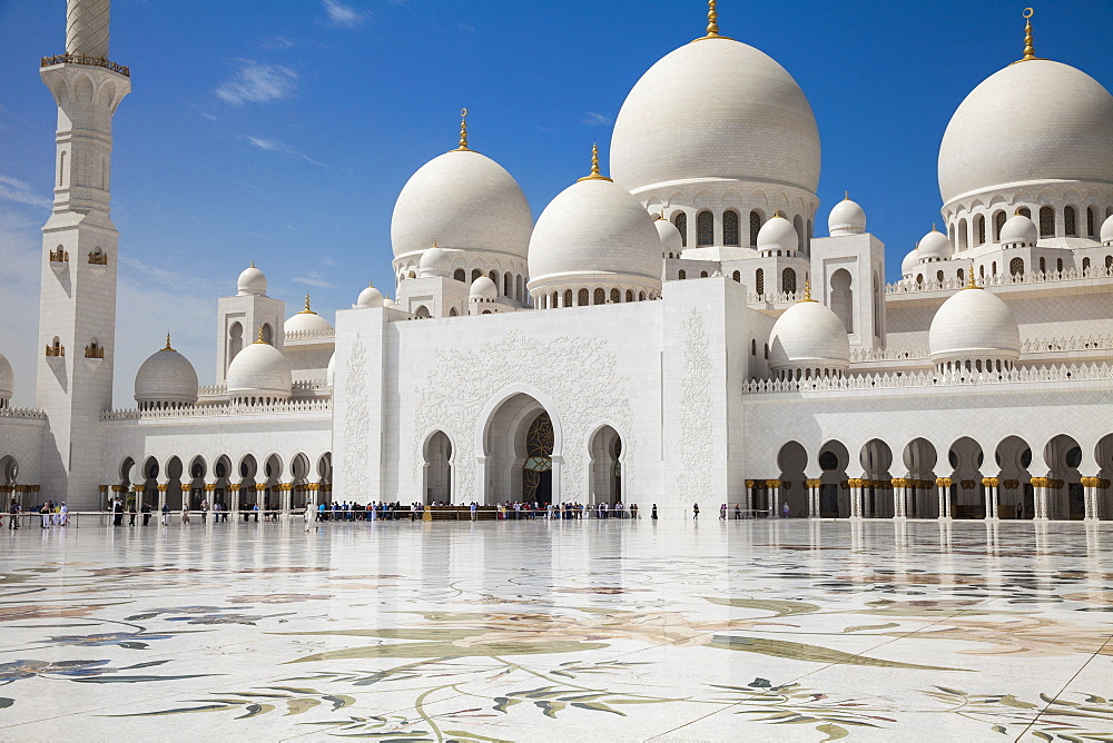 Sheikh Zayed Grand Mosque, Abu Dhabi, United Arab Emirates, Middle East