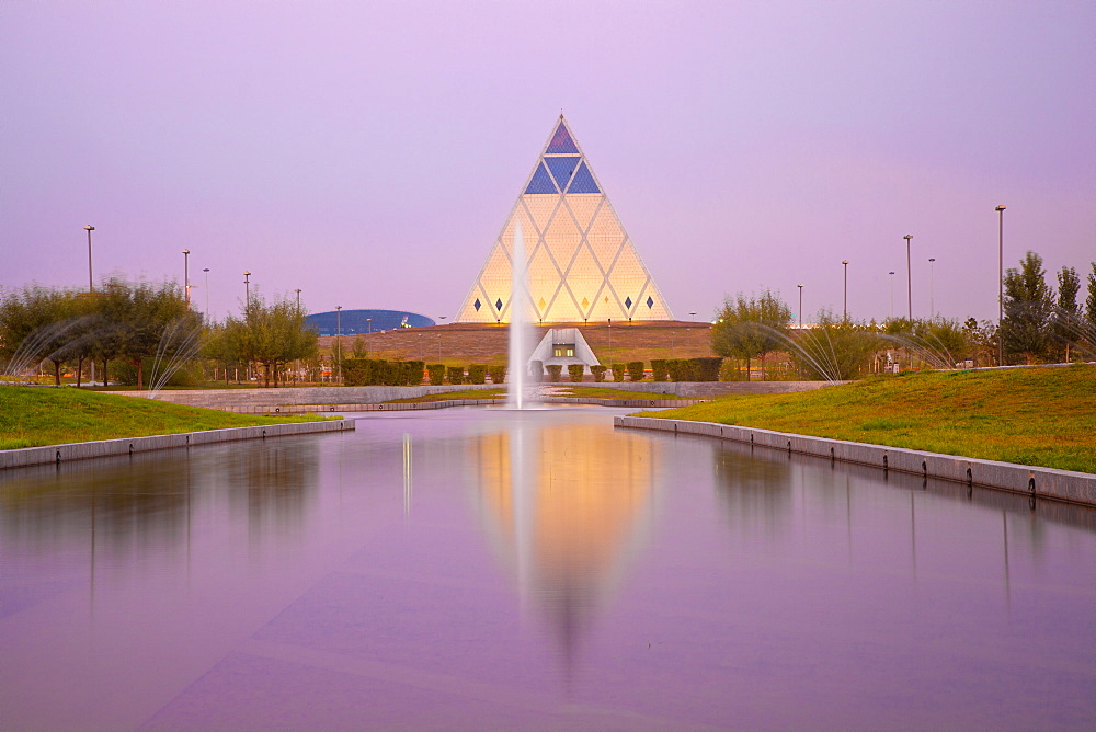 Palace of Peace and Reconciliation pyramid designed by Sir Norman Foster, Astana, Kazakhstan, Central Asia, Asia