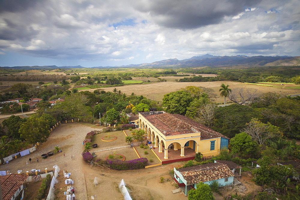 View of Hacienda from the Slave Tower, Valle de los Ingenios (Valley of the Sugar Mills), UNESCO World Heritage Site, Trinidad, Sancti Spiritus Province, Cuba, West Indies, Caribbean, Central America