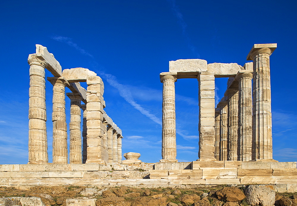 Temple of Poseidon, Cape Sounion, near Athens, Greece, Europe