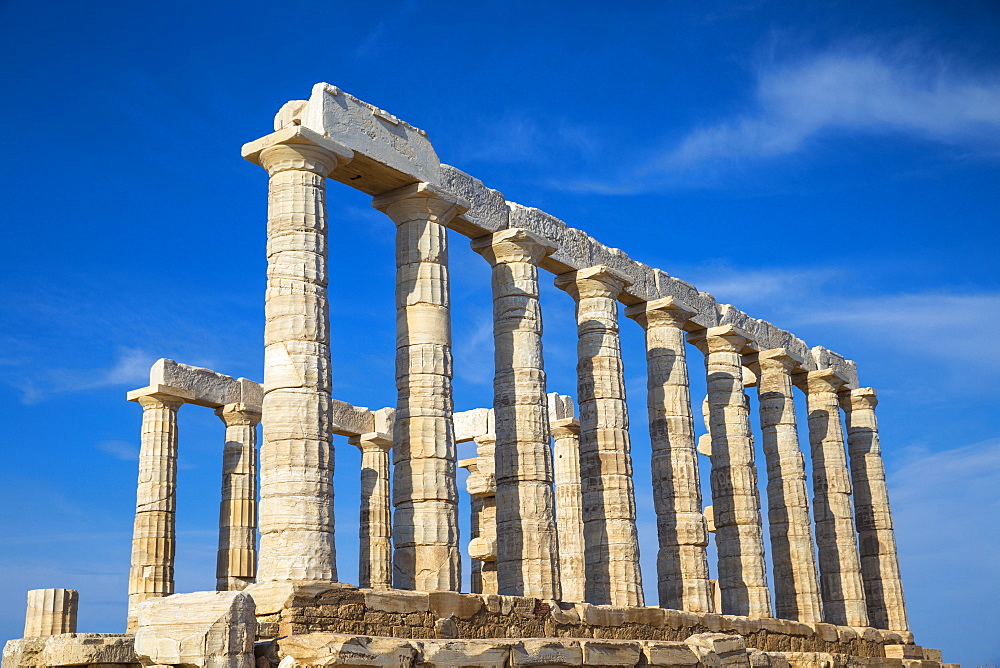 Temple of Poseidon, Cape Sounion, near Athens, Greece, Europe