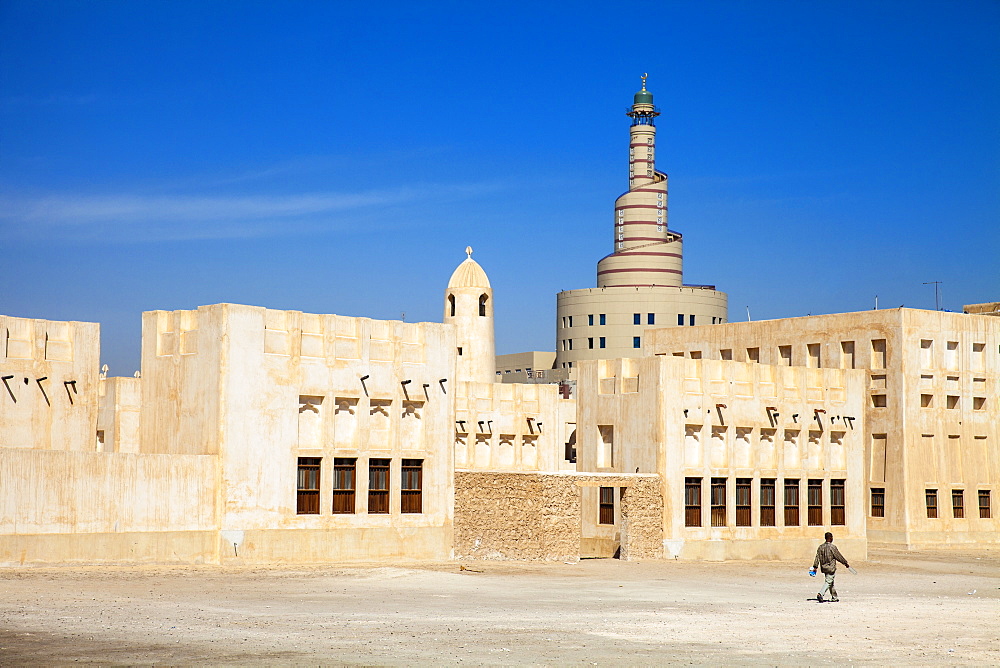 Mosque and Fanar Qatar Islamic Cultural Center, Doha, Qatar, Middle East