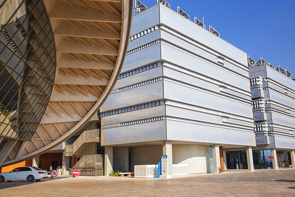 Masdar City, the world's first zero-carbon, car and skyscraper-free city, Abu Dhabi, United Arab Emirates, Middle East