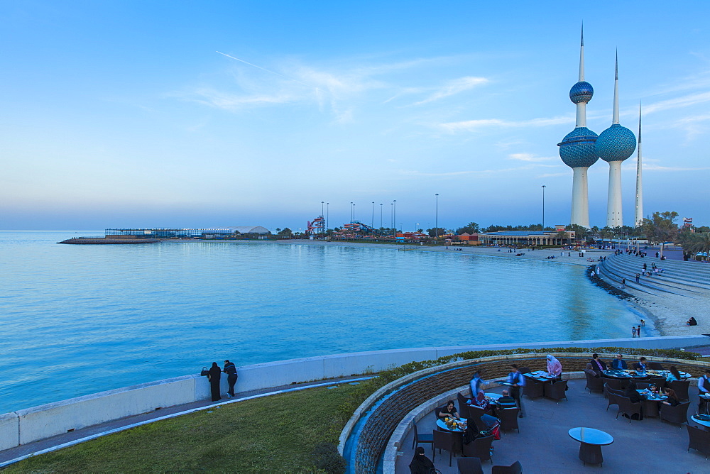 Kuwait Towers, Kuwait City, Kuwait, Middle East