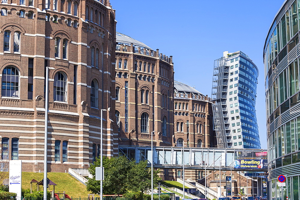 Gasometer buildings, Vienna, Austria, Europe