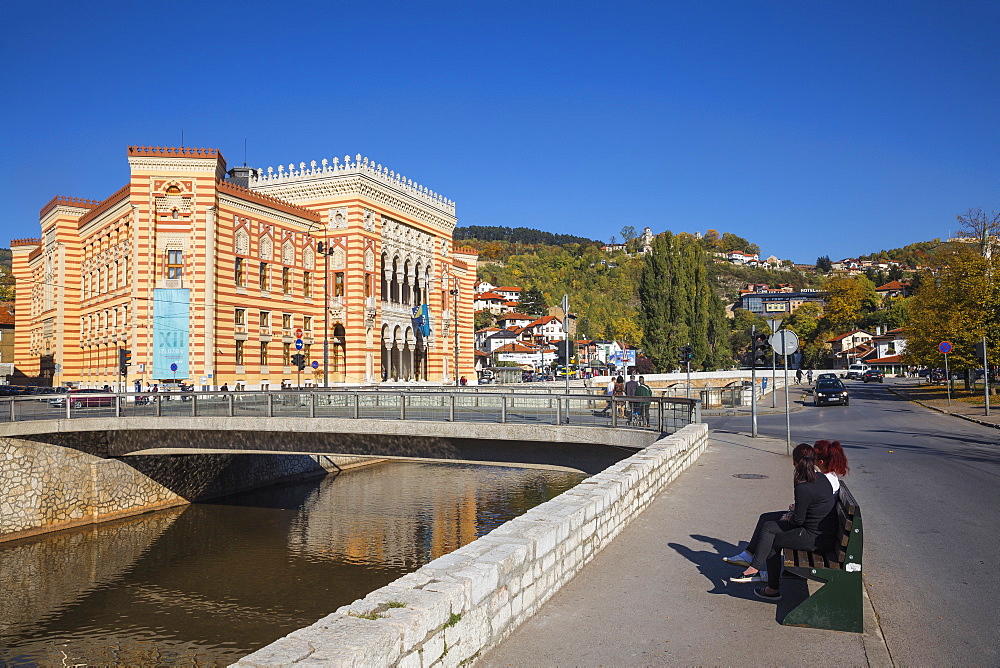 Town Hall, the Old Quarter (Bascarsija), Sarajevo, Bosnia and Herzegovina, Europe