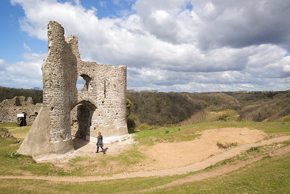 Pennard Castle, Gower, Wales, United Kingdom, Europe