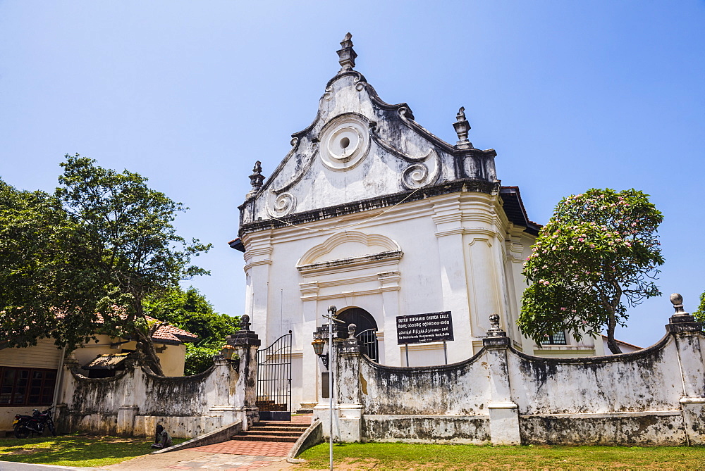 Dutch Reformed Church, Old Town of Galle, UNESCO World Heritage Site, Sri Lanka, Asia 