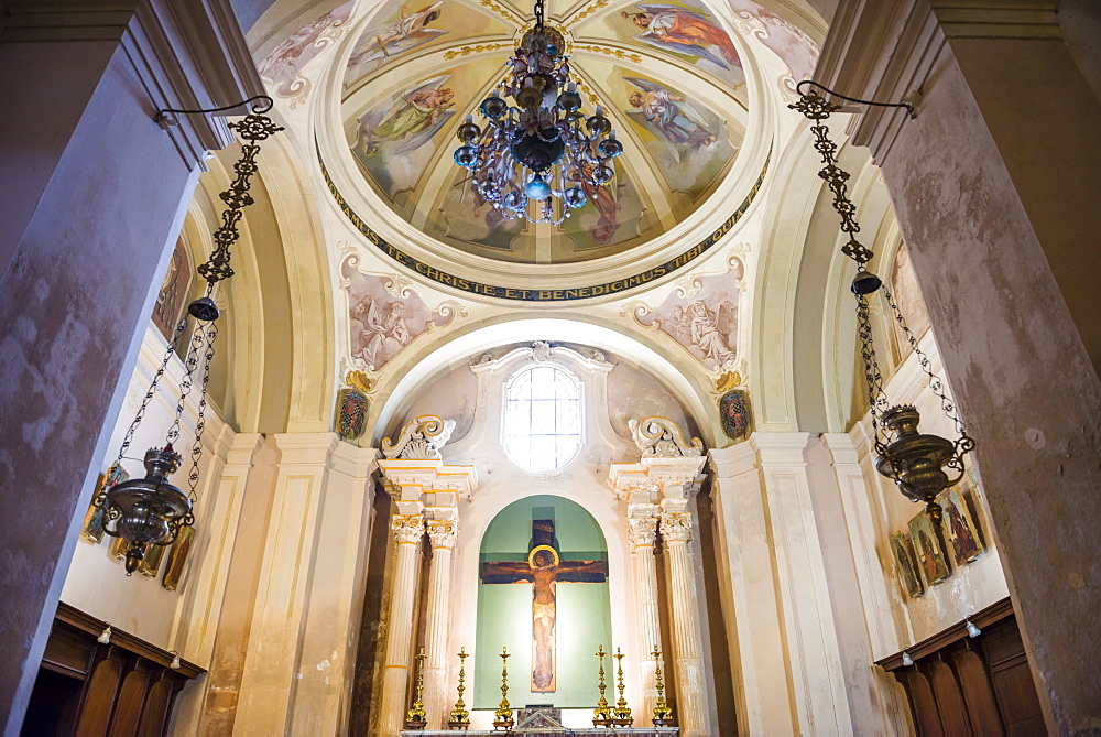 Syracuse Cathedral (Duomo di Siracusa) interior, Ortigia (Ortygia), Syracuse, UNESCO World Heritage Site, Sicily, Italy, Europe 