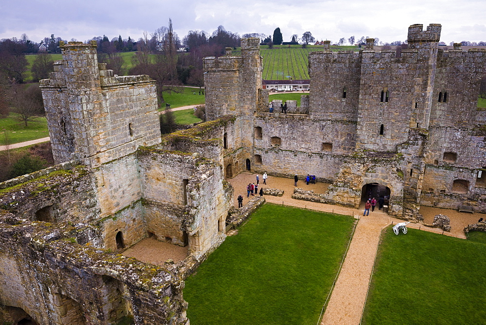 Bodiam Castle, East Sussex, England, United Kingdom, Europe 