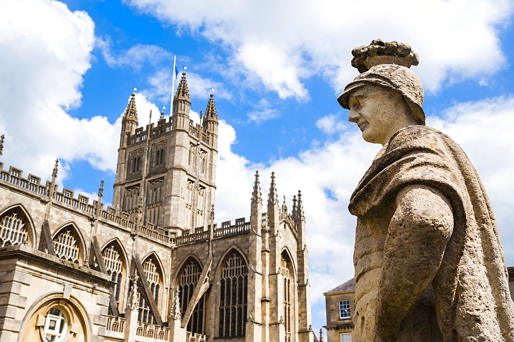 Bath Abbey, Bath, UNESCO World Heritage Site, Avon and Somerset, England, United Kingdom, Europe 