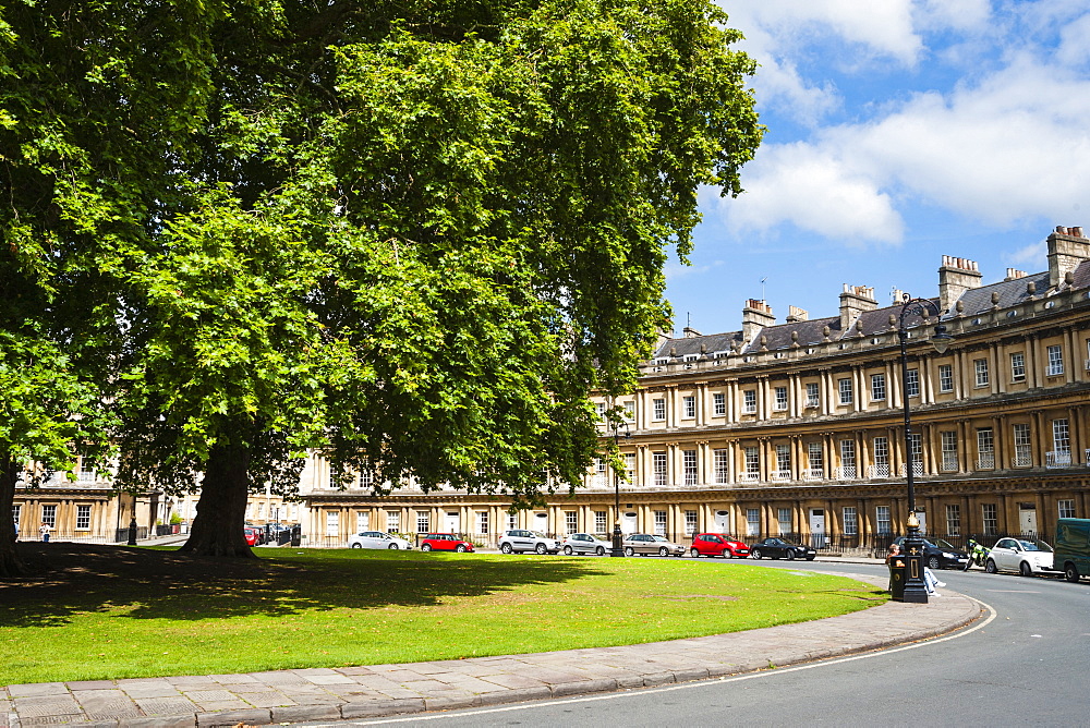 The Circus, Georgian architecture in Bath, UNESCO World Heritage Site, Avon and Somerset, England, United Kingdom, Europe 