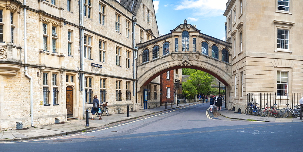 Bridge of Sighs, Hertford College, Oxford, Oxfordshire, England, United Kingdom, Europe 