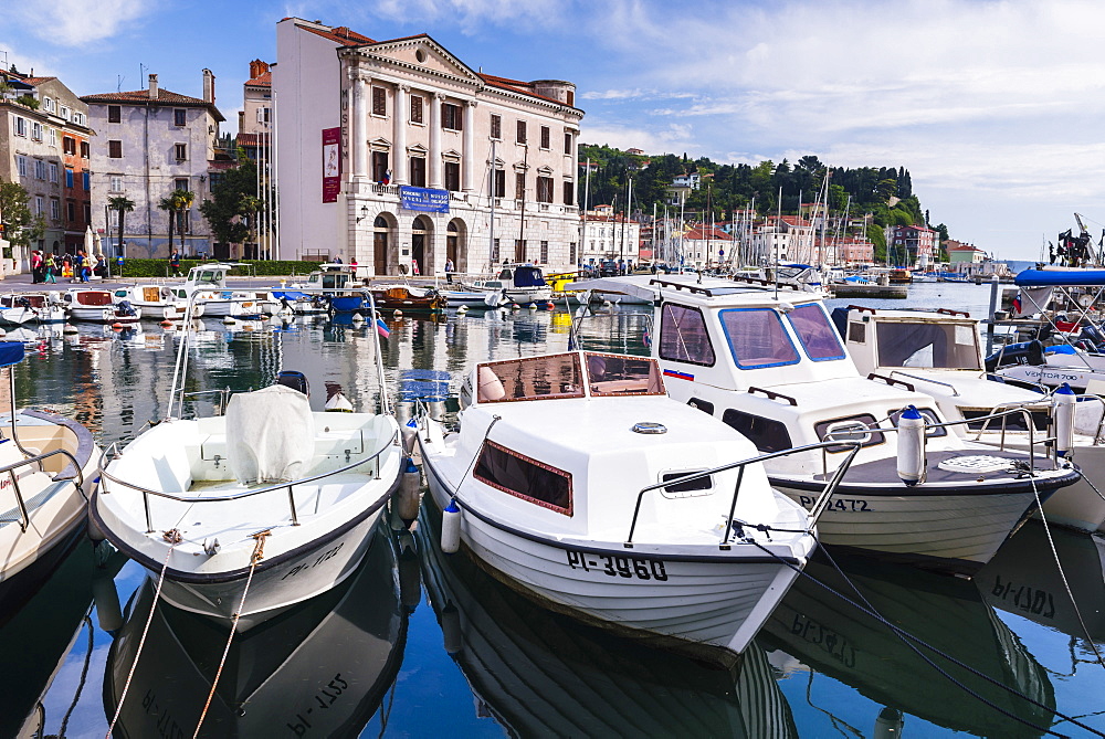 Port of Piran (Luka Piran), Primorska, Slovenian Istria, Slovenia, Europe