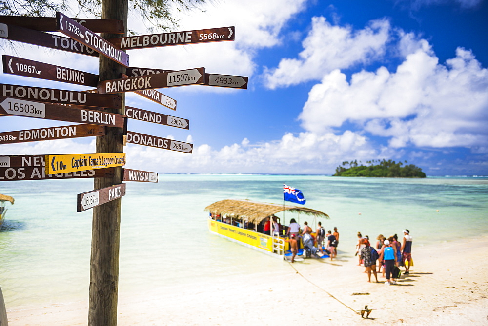 Captain Tama's Lagoon Cruizes, Muri Lagoon, Rarotonga, Cook Islands, South Pacific, Pacific