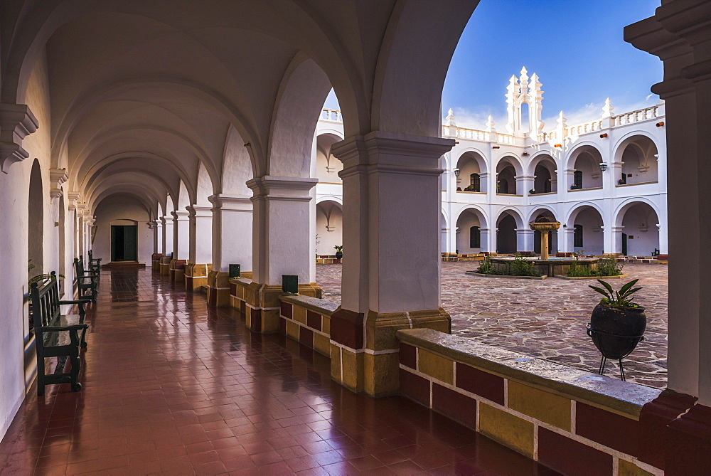 Universidad San Francisco Xavier de Chuquisaca (University of Saint Francis Xavier), Historic City of Sucre, UNESCO World Heritage Site, Bolivia, South America