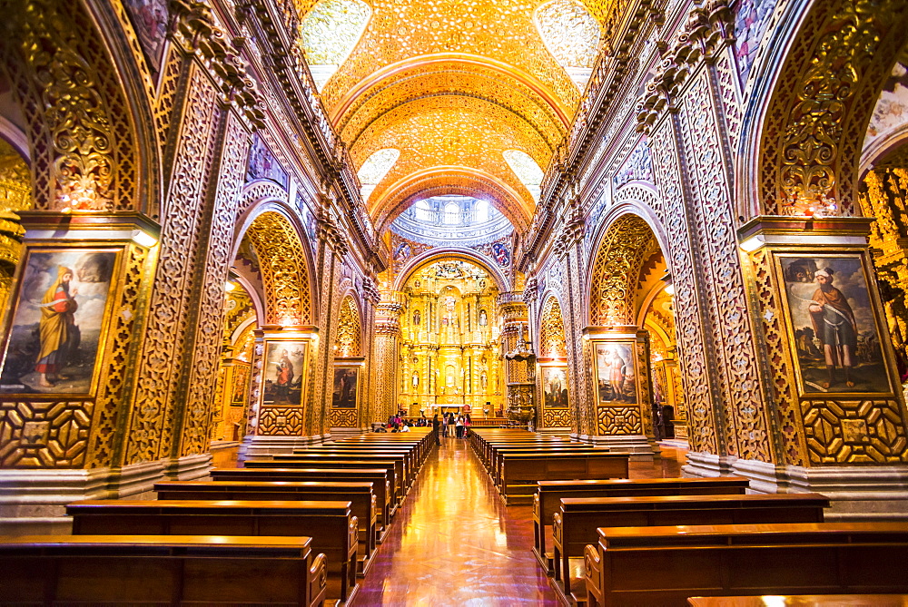 La Iglesia de la Compania de Jesus, City of Quito, Ecuador, South America