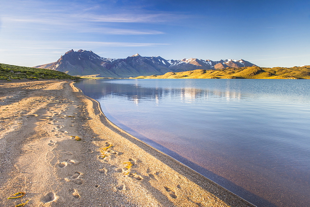 Belgrano Lake (Lago Belgrano) with Andes Mountain Range backdrop, Perito Moreno National Park, Santa Cruz Province, Patagonia, Argentina, South America