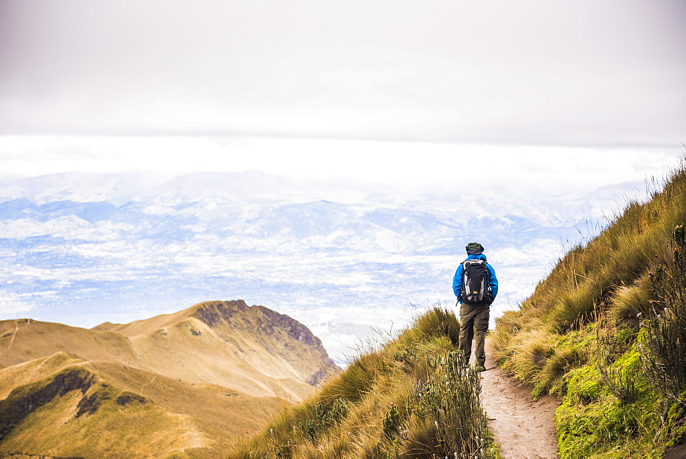 Rucu Pichincha Volcano trek, Quito, Pichincha Province, Ecuador, South America, South America