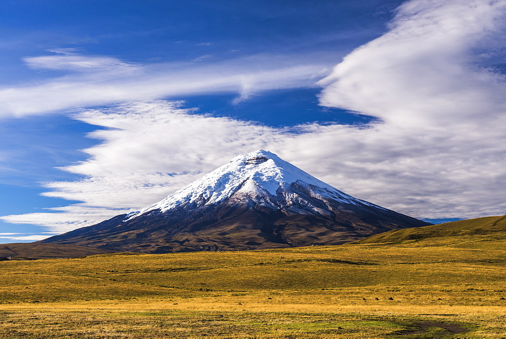 Cotopaxi Volcano 5897m summit, Cotopaxi National Park, Cotopaxi Province, Ecuador, South America