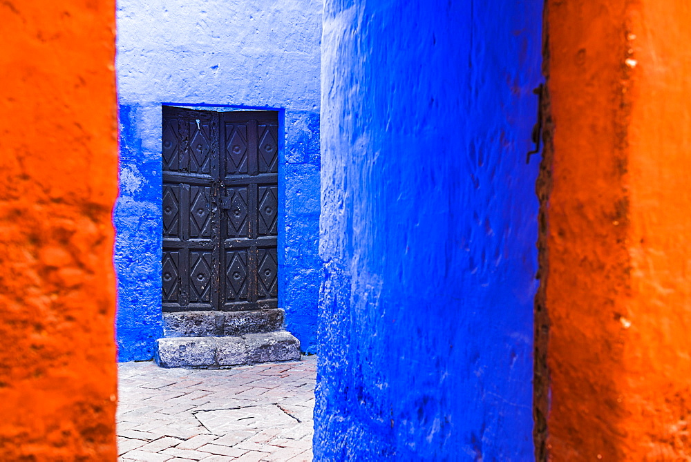 Santa Catalina Monastery (Convento de Santa Catalina) (St. Catherine), a convent in Arequipa, Peru, South America