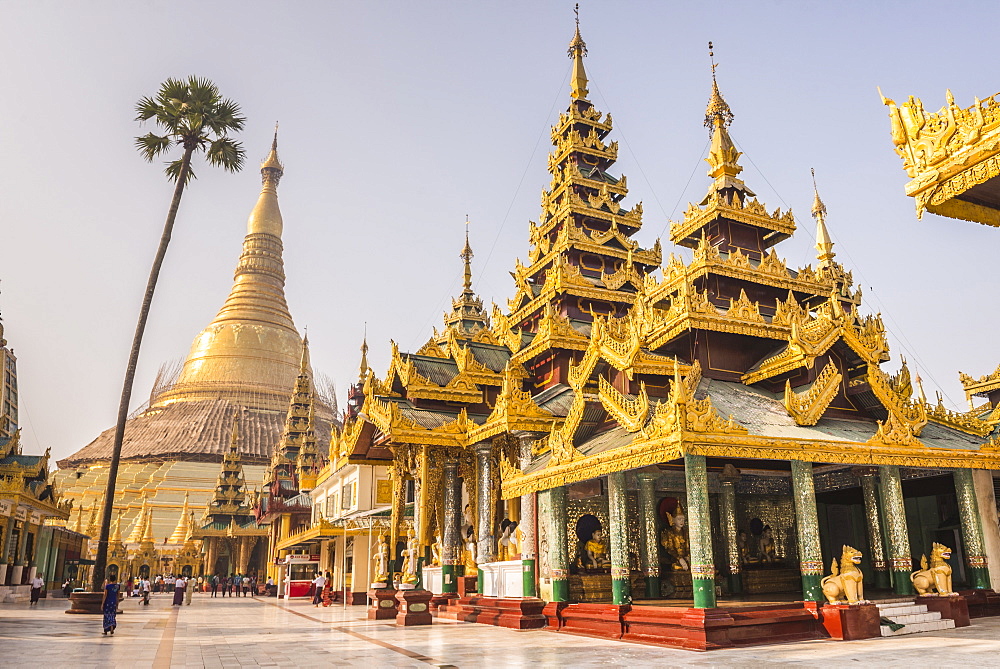 Shwedagon Pagoda (Shwedagon Zedi Daw) (Golden Pagoda), Yangon (Rangoon), Myanmar (Burma), Asia