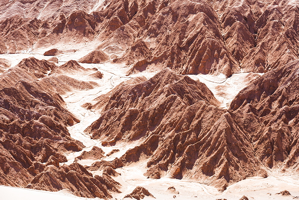 Rock formations in Death Valley (Valle de la Muerte), San Pedro de Atacama, Atacama Desert, North Chile, South America