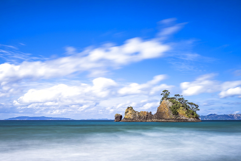 Pungapunga Island, Whangapoua Beach, Coromandel Peninsula, North Island, New Zealand, Pacific