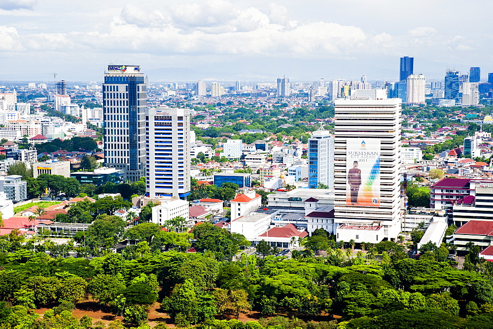 City skyline, Jakarta, Java, Indonesia, Southeast Asia, Asia