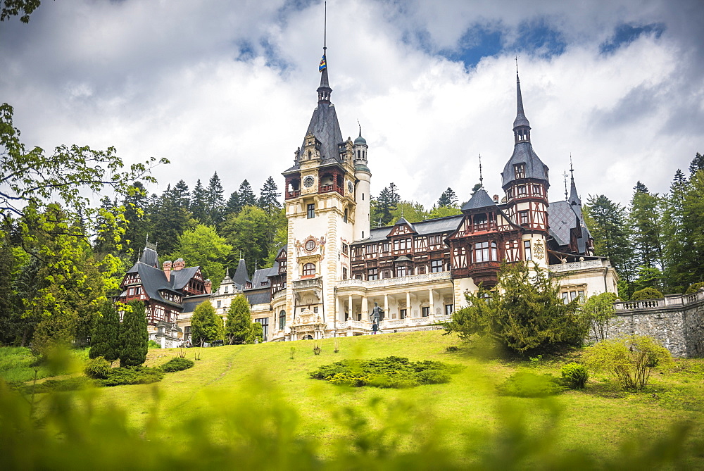 Peles Castle, a palace near Sinaia, Transylvania, Romania, Europe