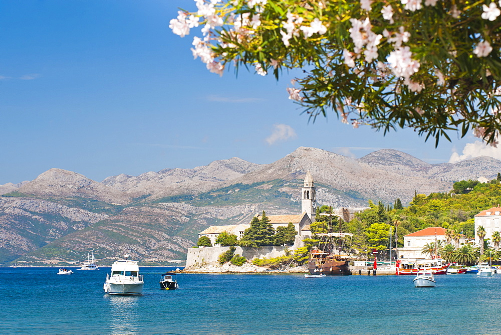 Franciscan Monastery, Lopud Island, Elaphiti Islands (Elaphites), Dalmatian Coast, Adriatic Sea, Croatia, Europe 