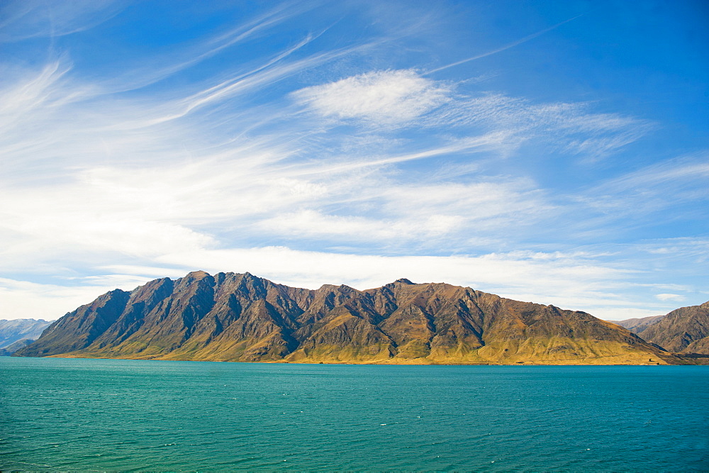 Lake Hawea, Southern Alps Mountain Range, West Coast, South Island, New Zealand, Pacific 