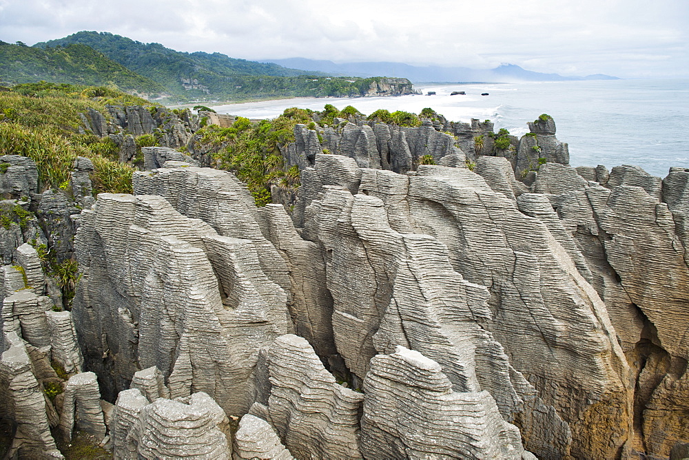 Pancake Rocks, Punakaiki, West Coast, South Island, New Zealand, Pacific 