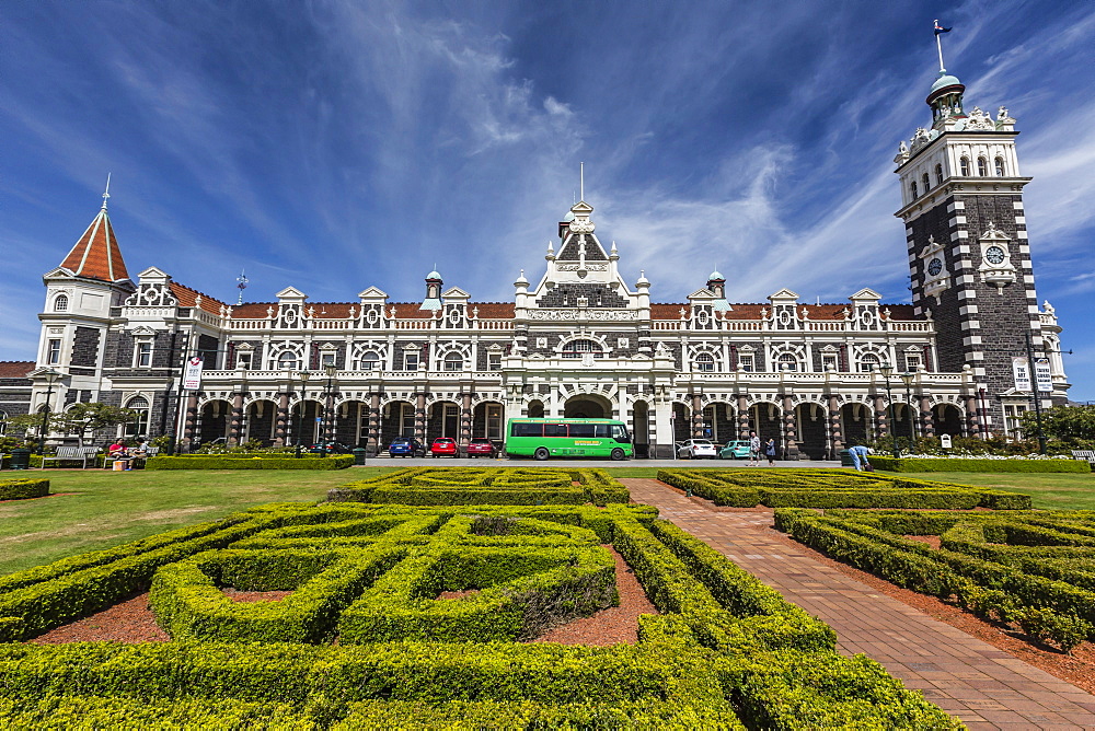 Dunedin Railway Station in Dunedin, Otago, South Island, New Zealand, Pacific