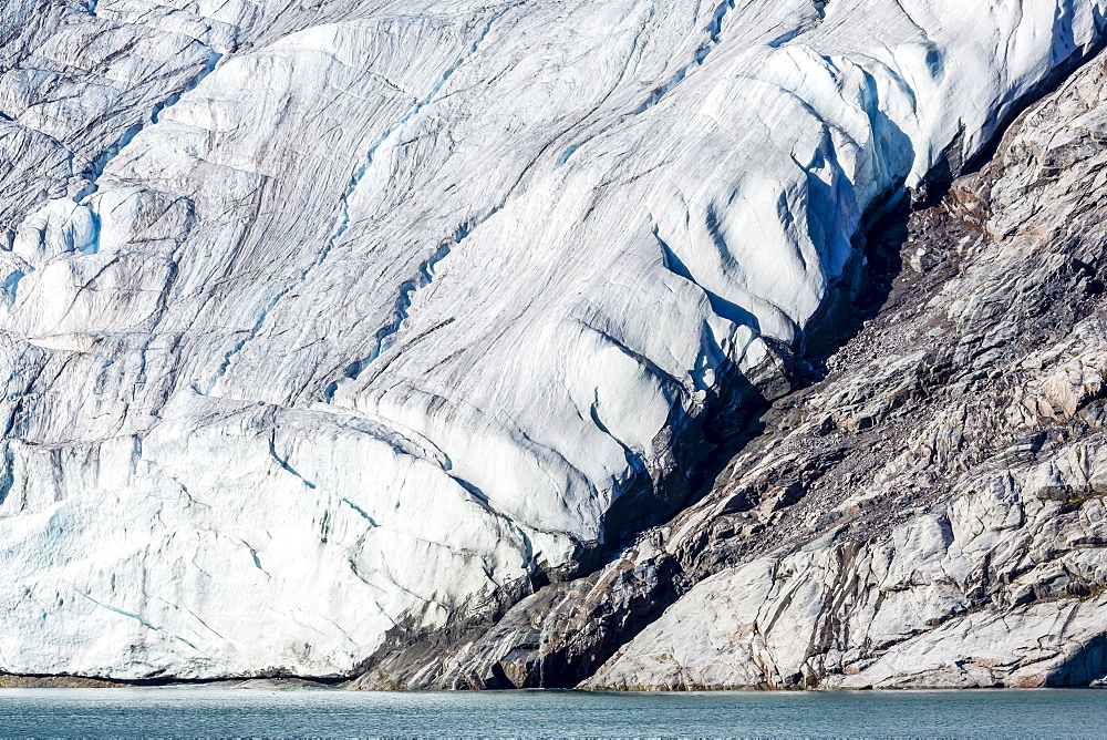 Glacier detail in Icy Arm, Baffin Island, Nunavut, Canada, North America