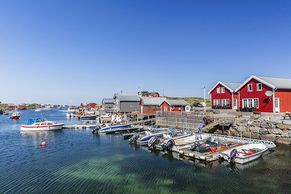 The small Norwegian fishing village of Nes, UNESCO World Heritage Site, Vega Island, Norway, Scandinavia, Europe