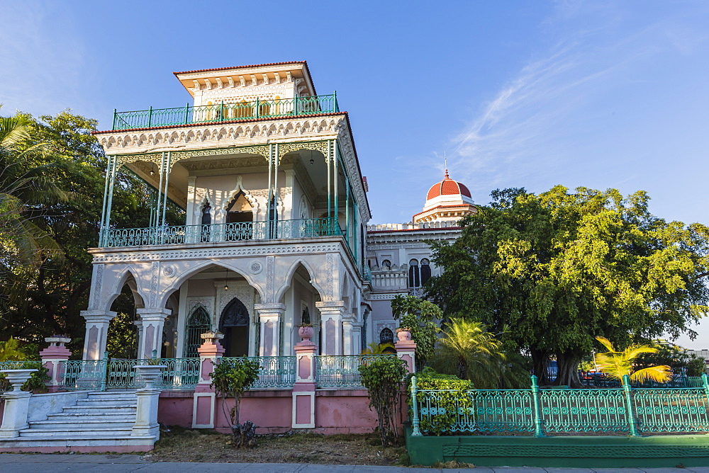 Exterior view of Palacio de Valle (Valle's Palace), Punta Gorda, Cienfuegos, Cuba, West Indies, Caribbean, Central America