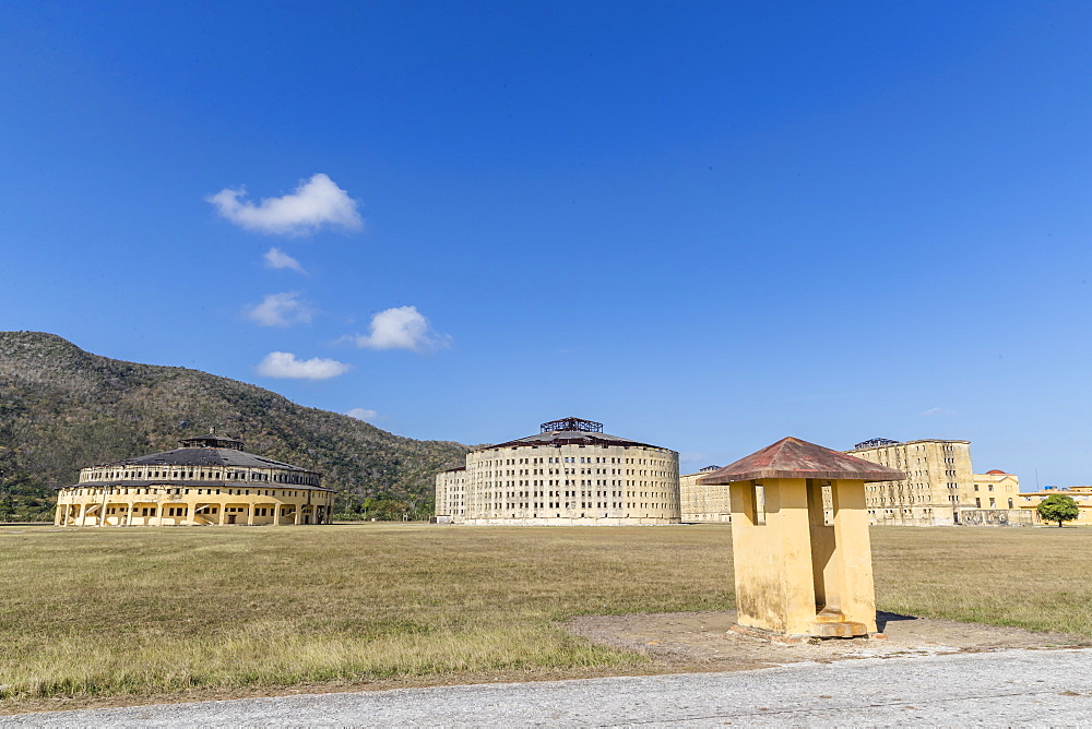 Exterior view of the Presidio Modelo (Model Prison), built in the late 1920s on Isla de la Juventud, Cuba, West Indies, Central America