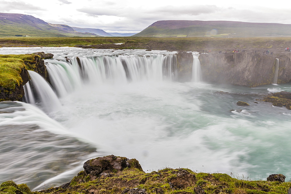 Gooafoss (Waterfall of the Gods), Skalfandafljot River, Baroardalur district, Iceland, Polar Regions