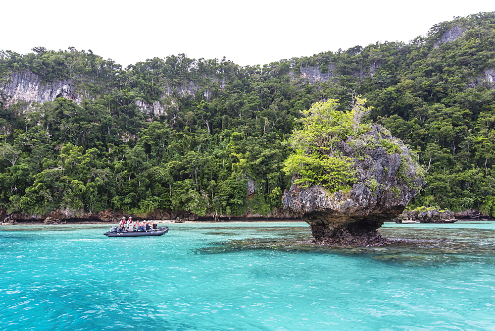 Zodiac tour of the island of Vanua Balavu, Northern Lau Group, Republic of Fiji, South Pacific Islands, Pacific