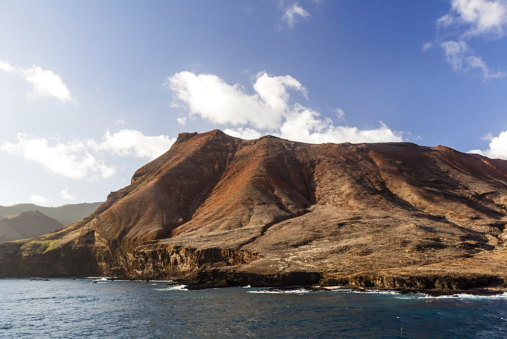 The rugged shoreline of Ua Huka Island, Marquesas, French Polynesia, South Pacific, Pacific