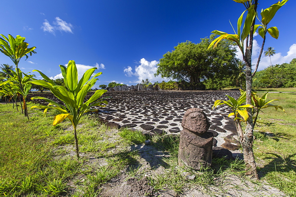 Taputapuatea marae, UNESCO World Heritage Site on Raiatea, Society Islands, French Polynesia, South Pacific, Pacific