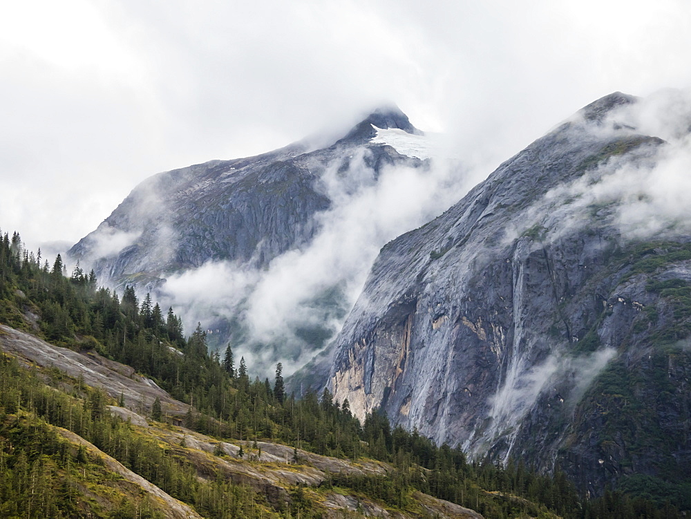 Classic glacier carved fjord in Tracy Arm-Fords Terror Wilderness Area, Southeast Alaska, United States of America