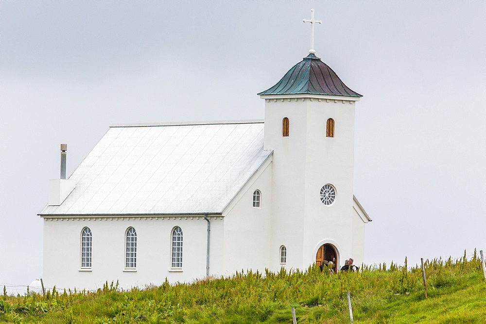 Church on Flatey Island, Iceland, Polar Regions