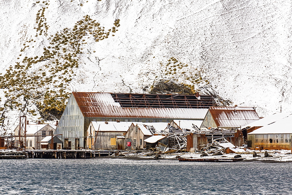 The abandoned Norwegian Whaling Station at Stromness Bay, South Georgia, South Atlantic Ocean, Polar Regions