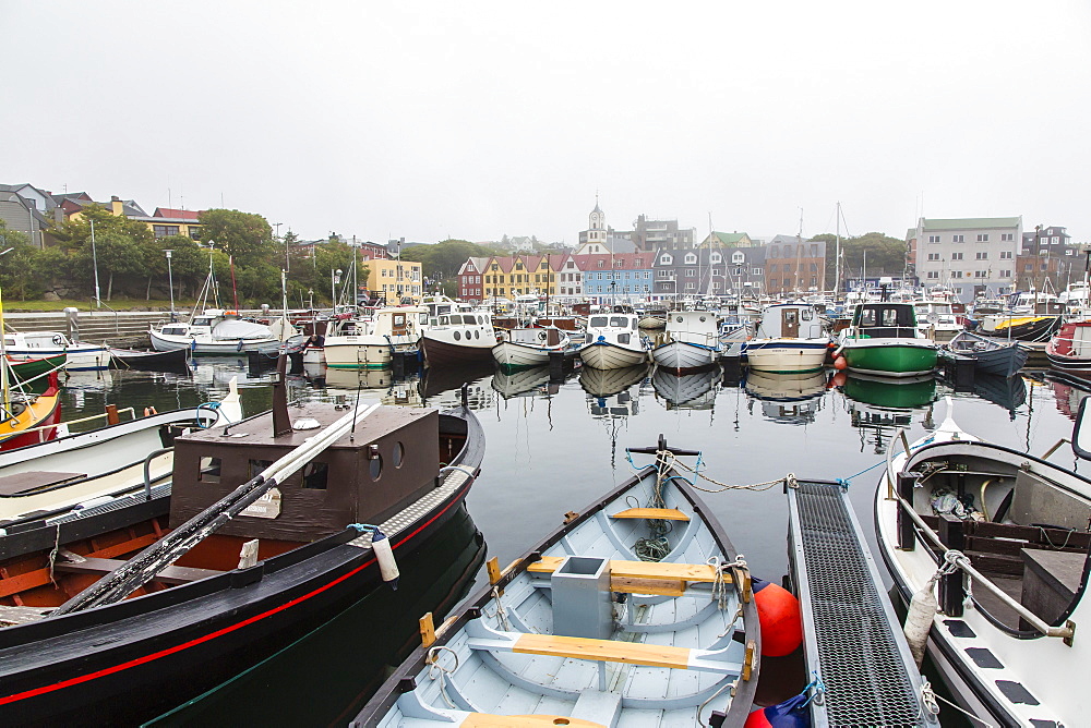 Harbor of Torshavn, Streymoy, Faroe Islands, Denmark, Europe