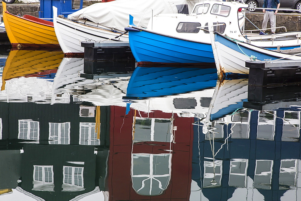 Harbor of Torshavn, Streymoy, Faroe Islands, Denmark, Europe