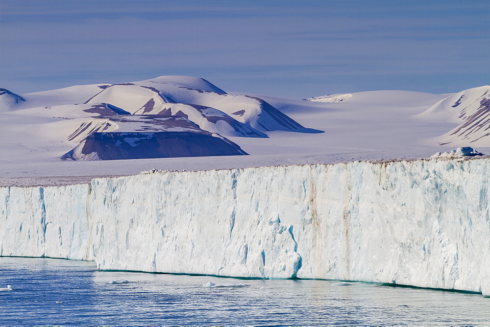 Negribreen (Negri Glacier), Olav V Land, Spitsbergen, Svalbard Archipelago, Norway, Scandinavia, Europe 